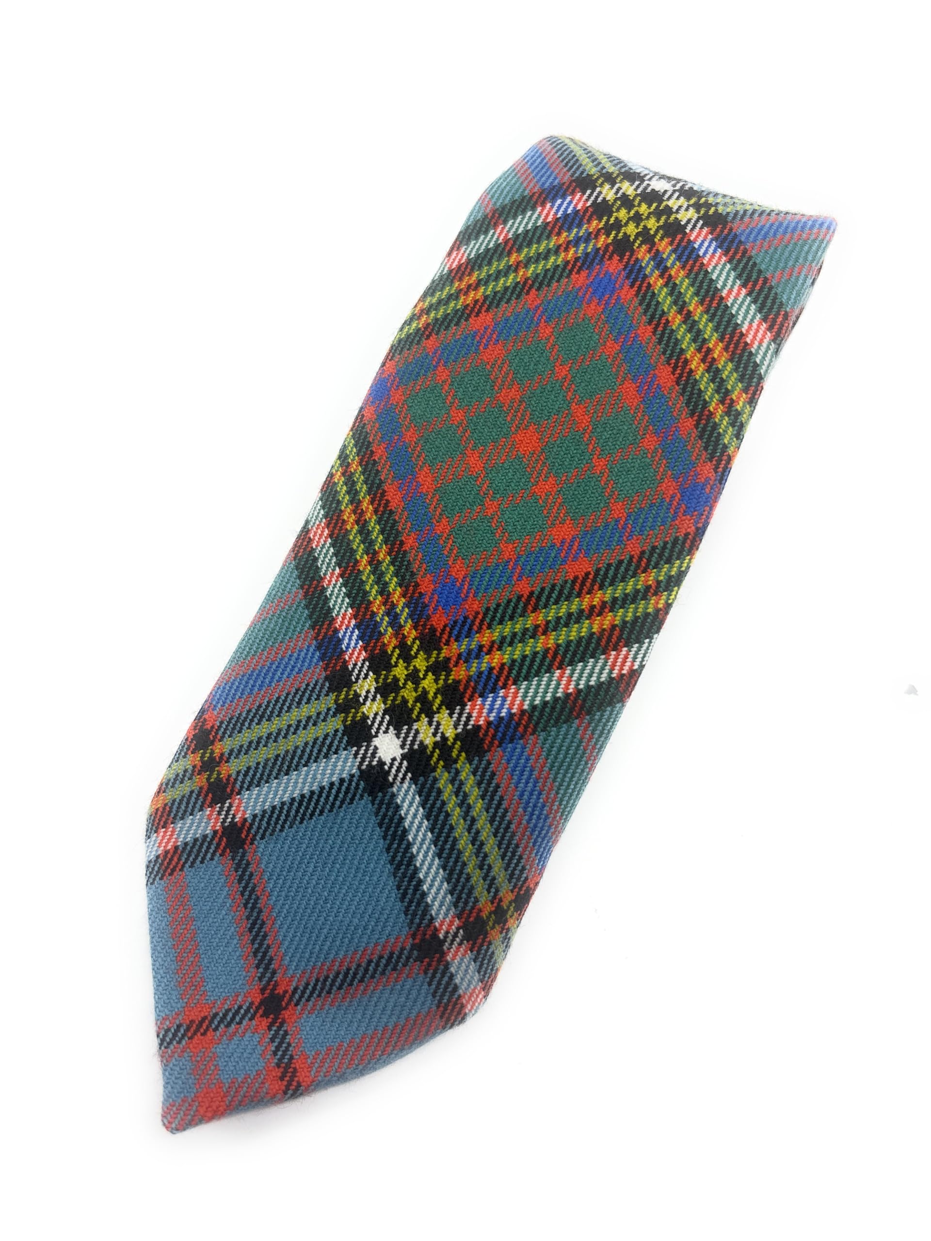Pure Wool Scottish Tartan Necktie Available in Various Tartans - Made in Scotland (Anderson Ancient)