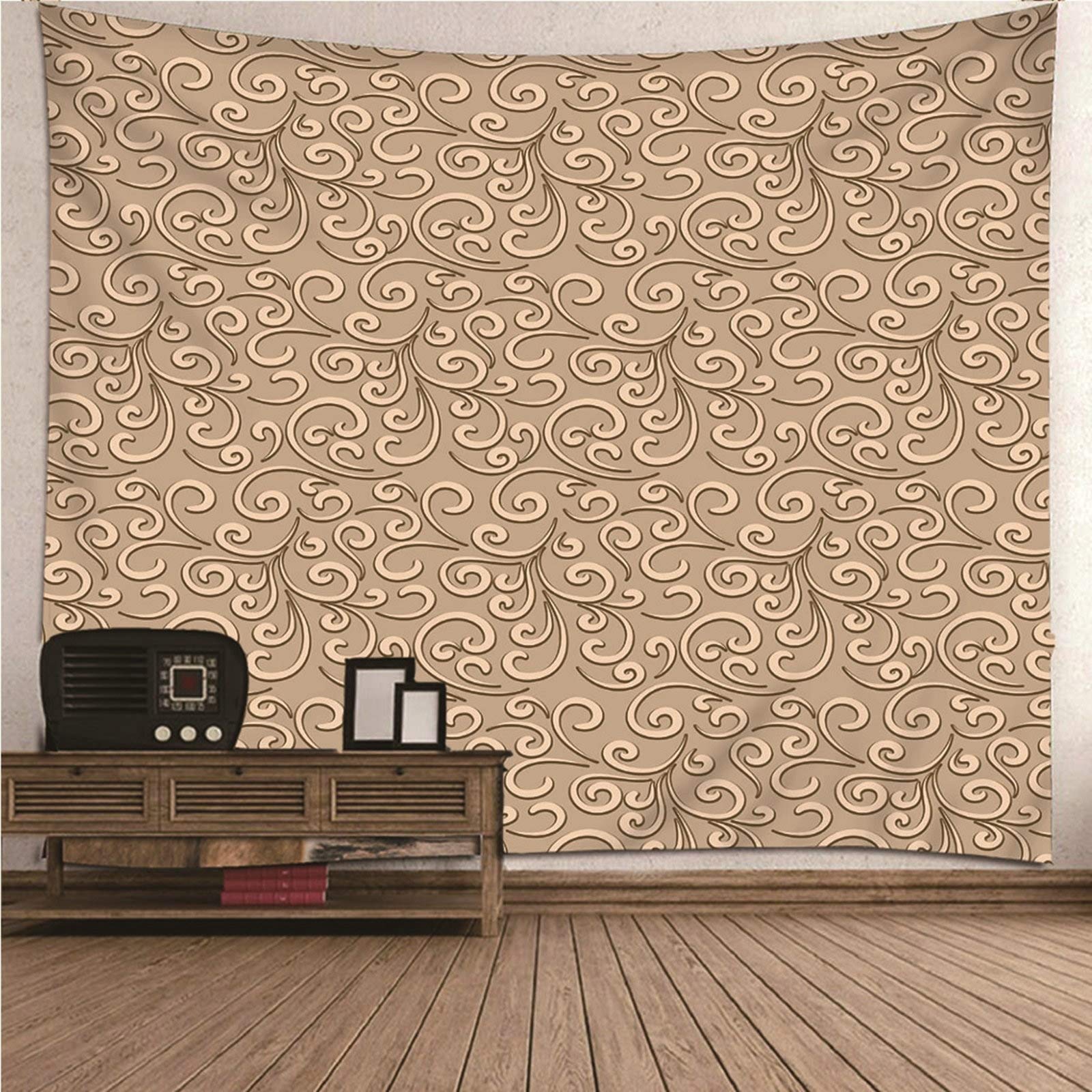 Bishilin Tapiz Pared Decoracion marrón, Tela Decoración Pared Pared de Hogar, Pareo/Toalla de Playa Grande- 240x220CM