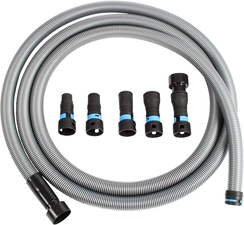 94720 Quick Click 6m Hose for Home and Shop Vacuums with Fiv