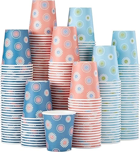 Miniatura 7 de SIUQ Paquete de 300 tazas de papel de 8 onzas tazas de café desechables sin BPA tazas de bebidas calientesfrías para jugo de agua perfectas para