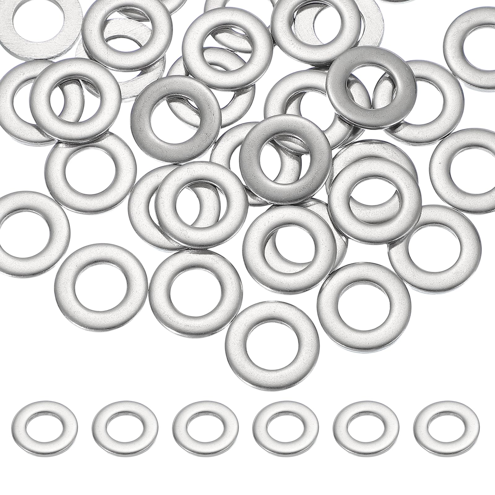 PATIKIL M8 x 16mm Metal Screw Washers Set, 36Pcs 304 Stainless Steel Flat Washers for Screws Bolts Factories Home Outdoor Projects — image 1