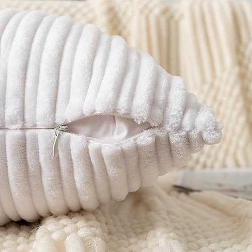 Miniatura 588 de UGASA - Juego de 2 fundas de almohada de terciopelo a rayas, funda decorativa para cojín con cremallera oculta para el hogar, sofá, dormitorio,