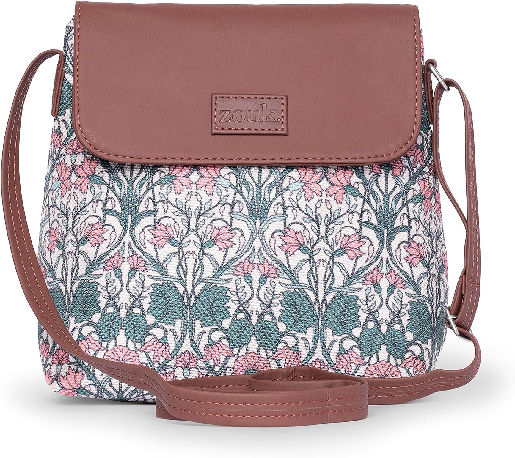 ZOUK Flap Sling Bag | Crossbody Bags for Women | Women's Handbags | Stylish | Vegan Leather Evening Bag | Travel & Office Use | Purse and Wallet |