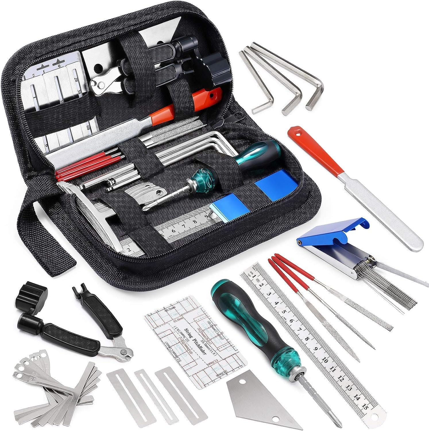 25 Piece in 1 Guitar Tool Kit, Professional Repairing