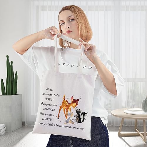 Miniatura 6 de WZMPA Deer Fairy Tales - Bolsa de maquillaje cosmética para fanáticos de la película, regalo You Are Braver Stronger Smarter Than You ThinkMakeup