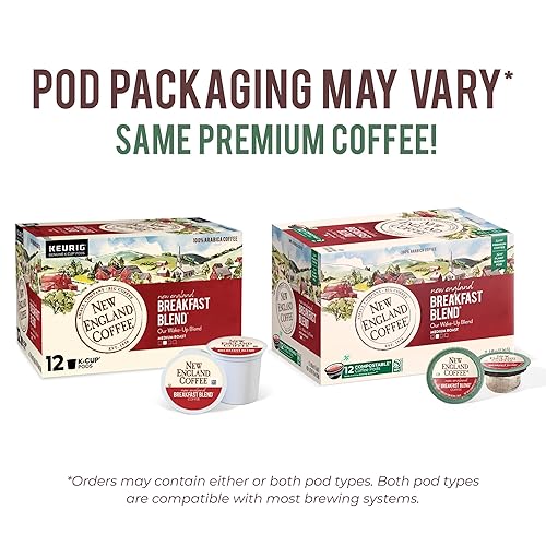 Miniatura 2 de New England Coffee - Mezcla de café New England para el desayuno 12 unidades Caja paquete de 6 amarillo 10787780770398
