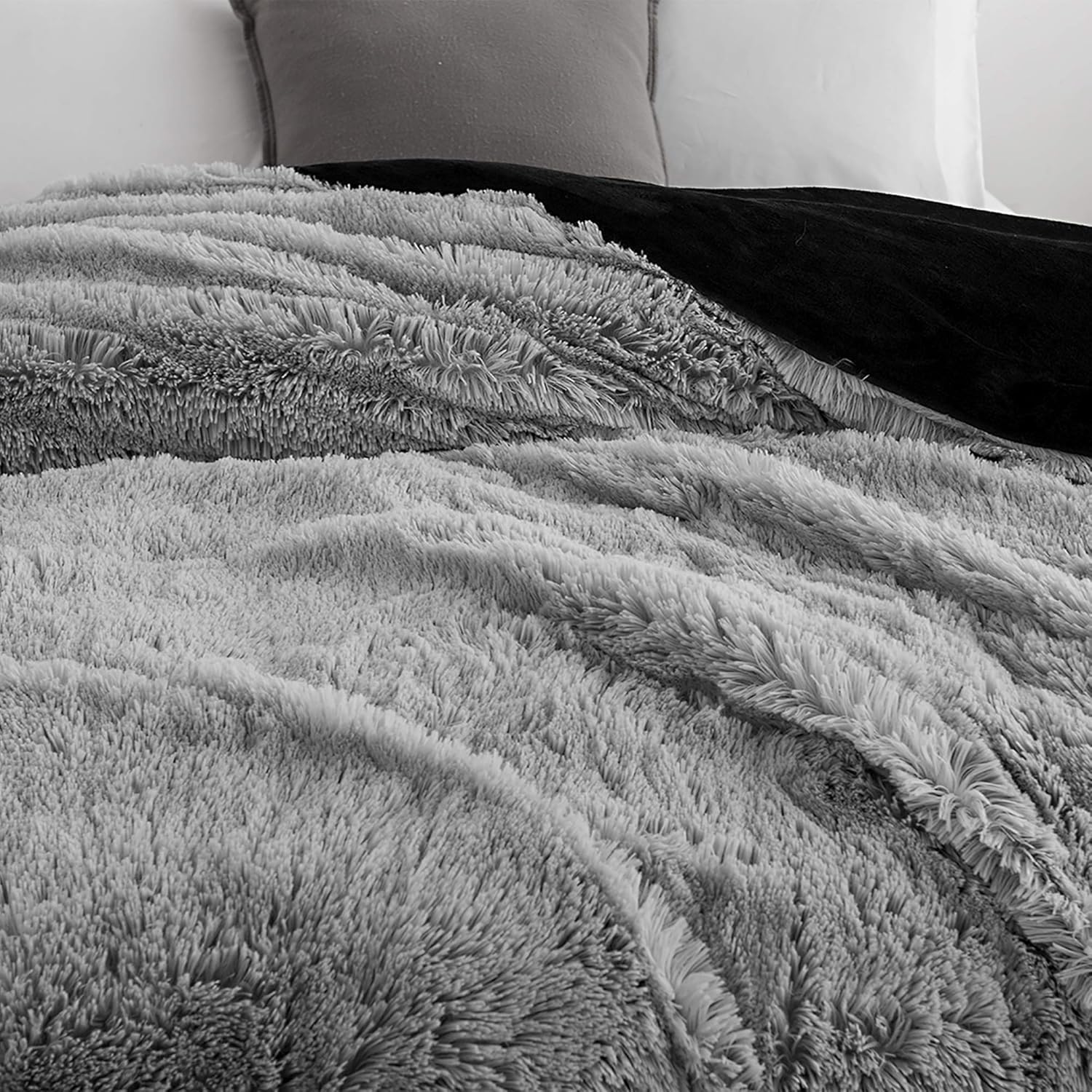 Coma Inducer Twin XL Duvet Cover - are You Kidding - Glacier Gray/Black