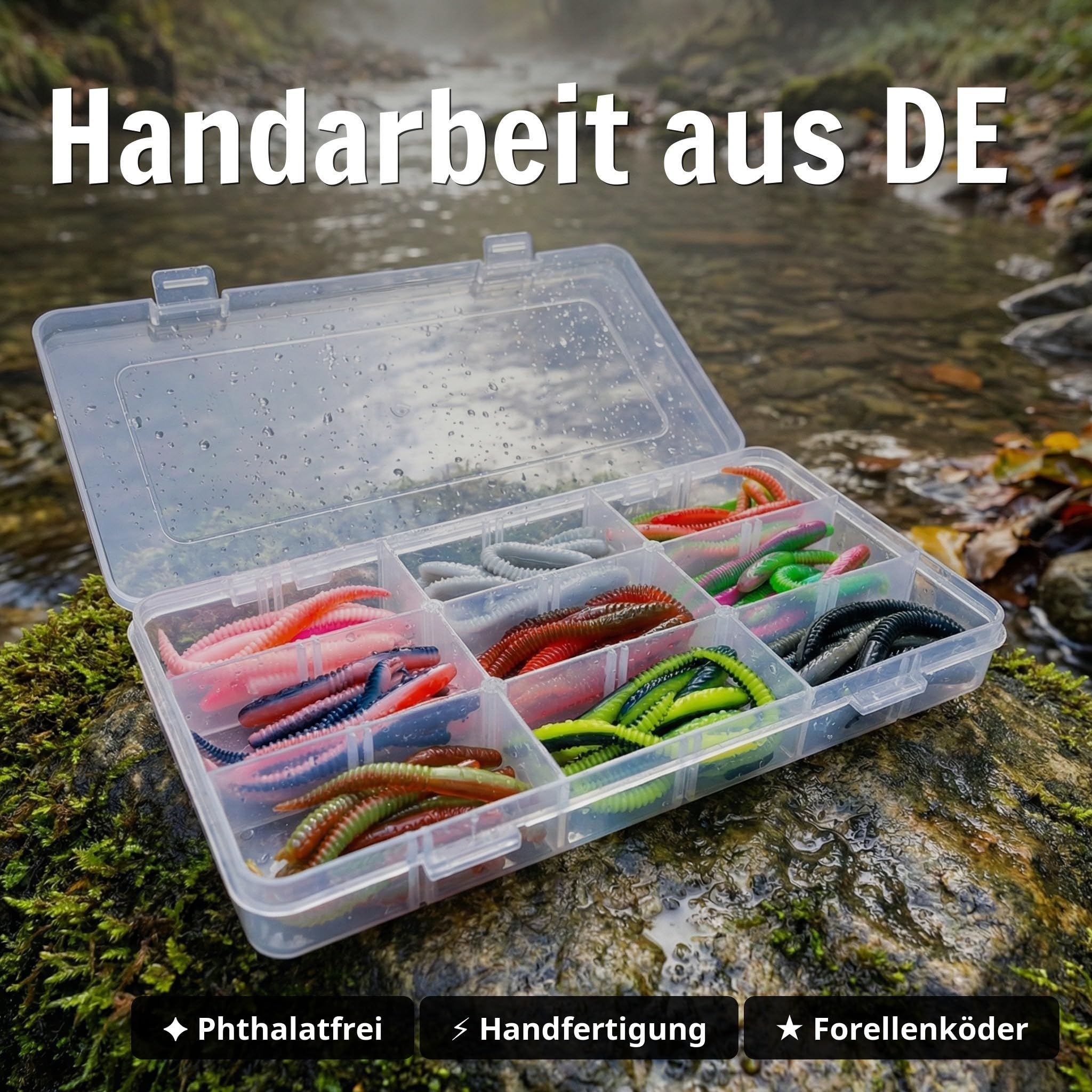 Zite Fishing Twerky Tailer Forellenköder Gummi | 3in1 Gummiköder /