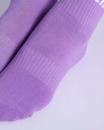 Miniatura 7 de Calcetines antideslizantes para mujer, calcetines de agarre de pilato, calcetines antideslizantes para yoga, calcetines de hospital, 6 pares