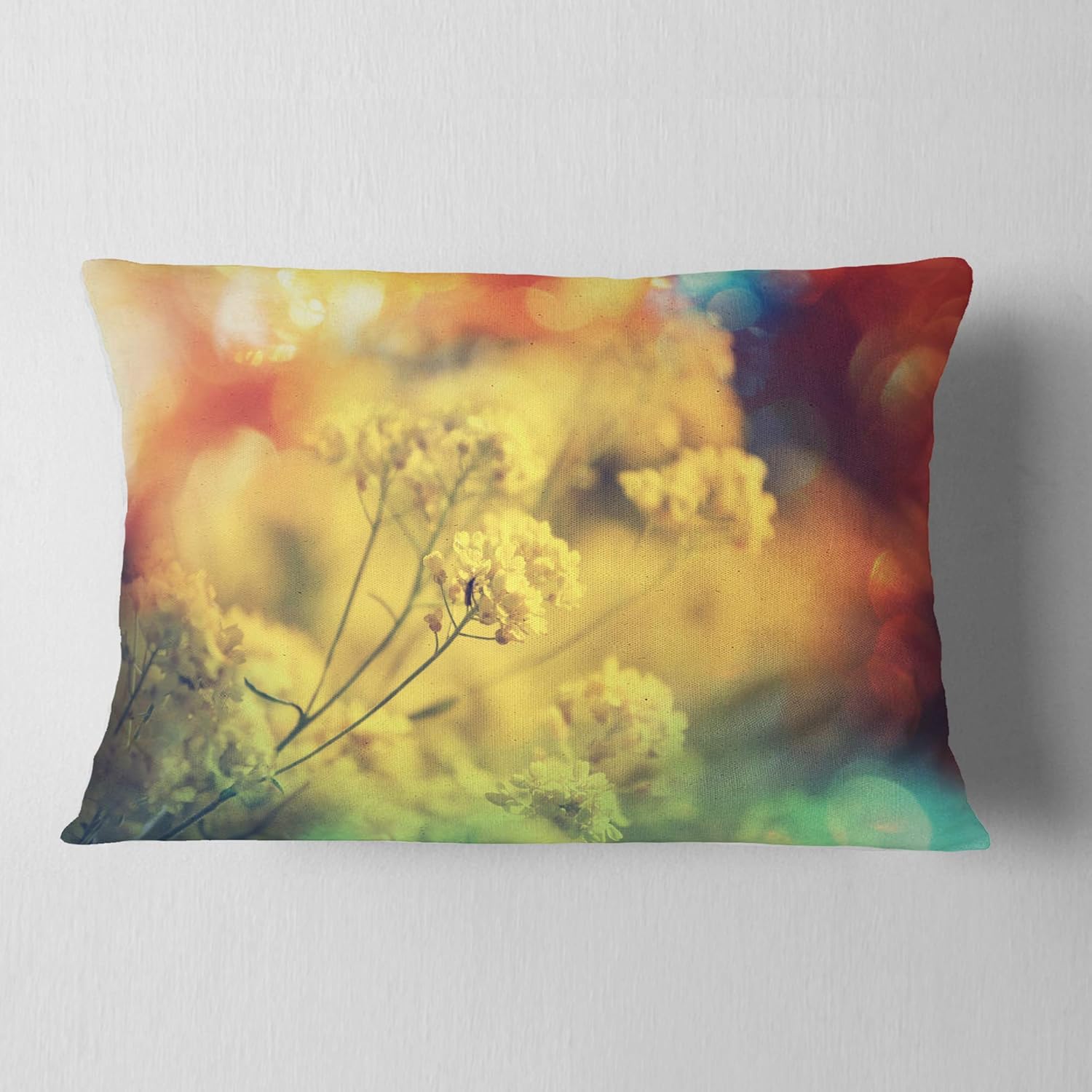 cu12495 pillow cushion, 12x20, yellow yellow 12x20