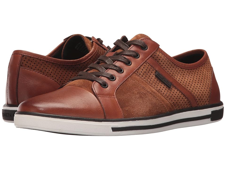 

Kenneth Cole New York Initial Step (Rust) Men's Lace Up Cap Toe Shoes, Red