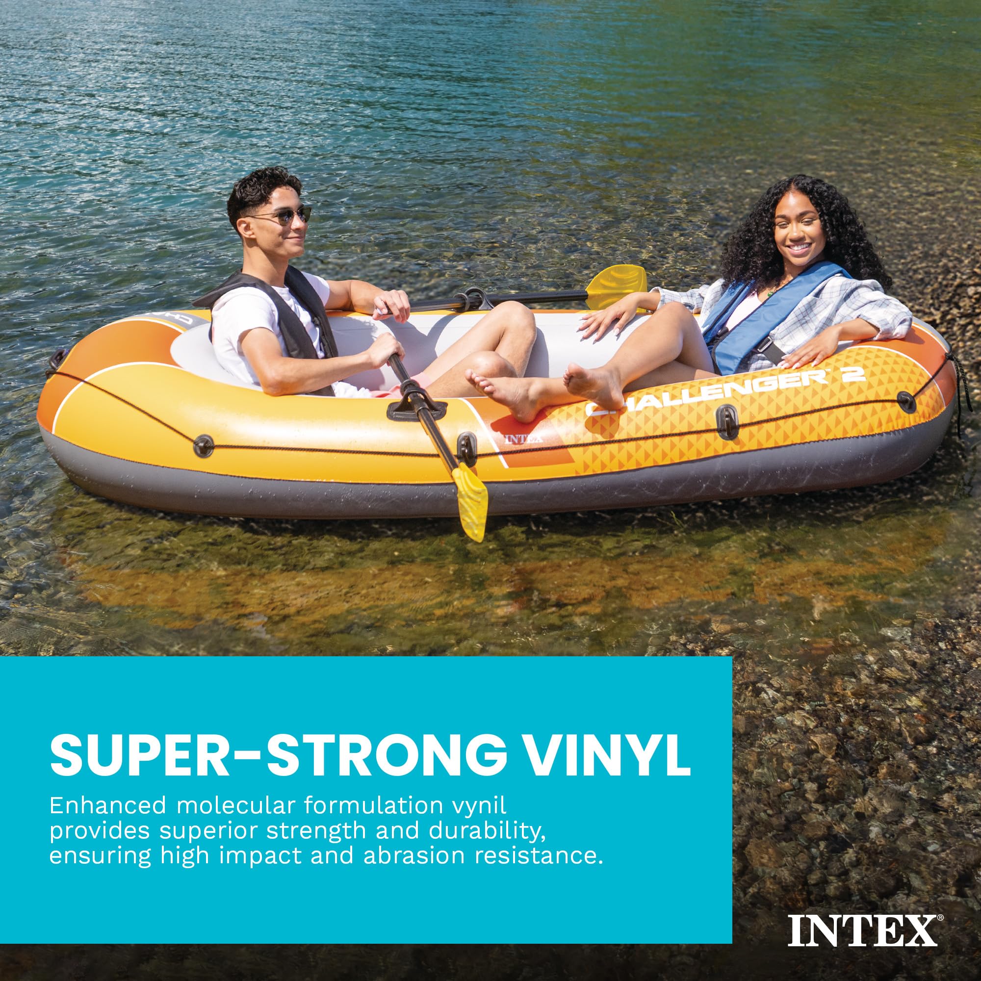 Amazon | INTEX 66312EP Challenger 2 インフレータブルボートセット