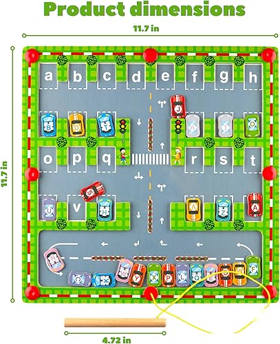 Miniatura 5 de BUSLIK - Rompecabezas de letras de tablero magnético del alfabeto  Juguetes de aprendizaje ABC para niños, juguetes educativos Montessori preescolar