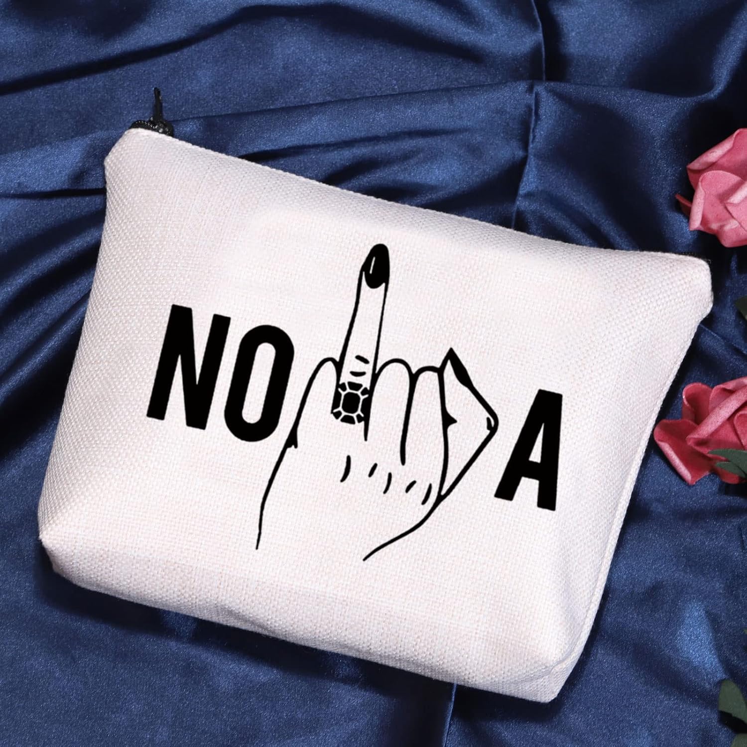 POFULL Nola Bride Gift Bachelorette Party Zipper Pouch Bag New Orleans Bachelorette Gift Bridesmaid Cosmetic Bag (Nola bag) - Image 2