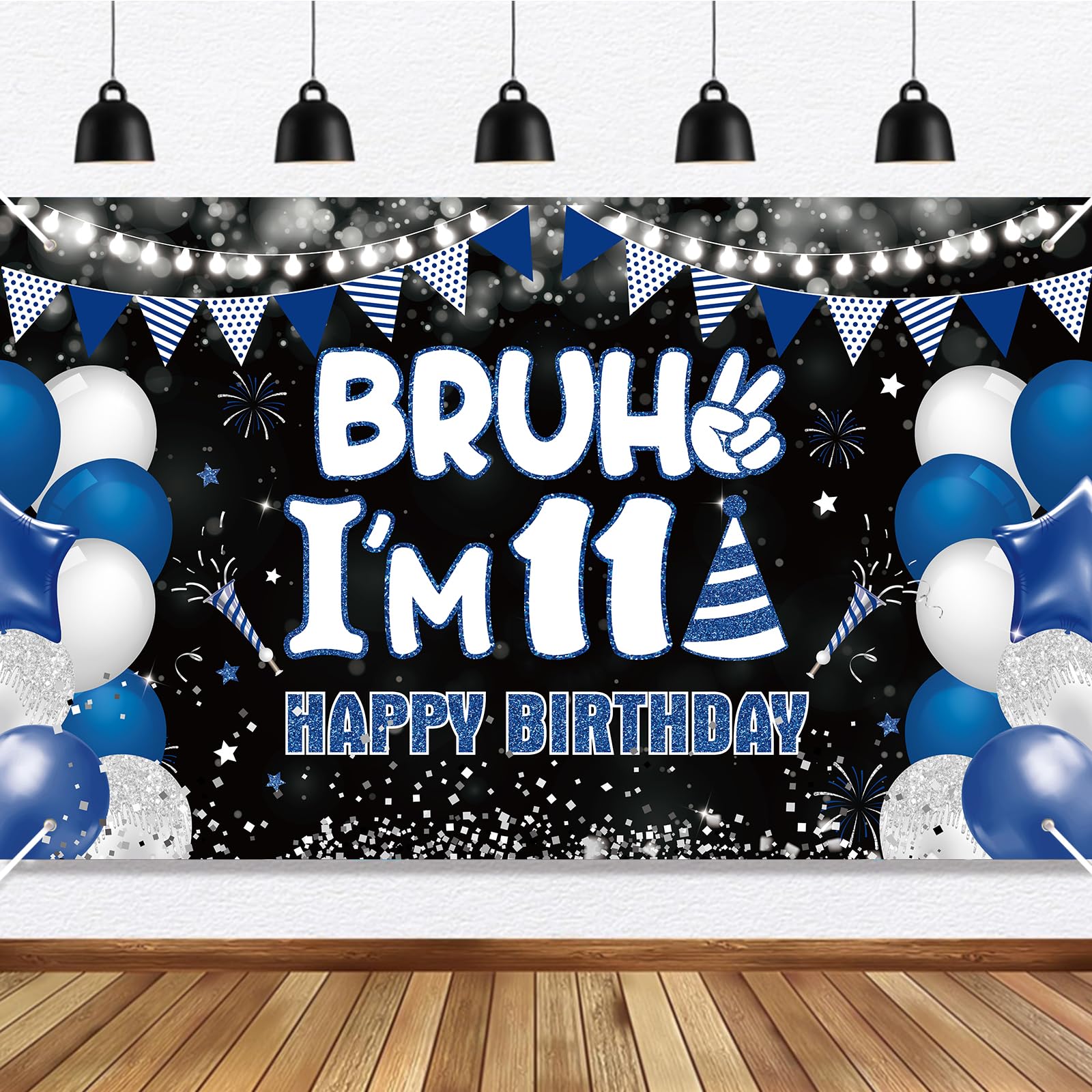 Bruh Its My Birthday Decorations Banner for Boys Bruh I'm 11 Backdrop Funny Teenage Bday Banner Teen Boy 11th Bday Decor 5.9x3.6ft Happy 11 Years Old Birthday Party Supplies