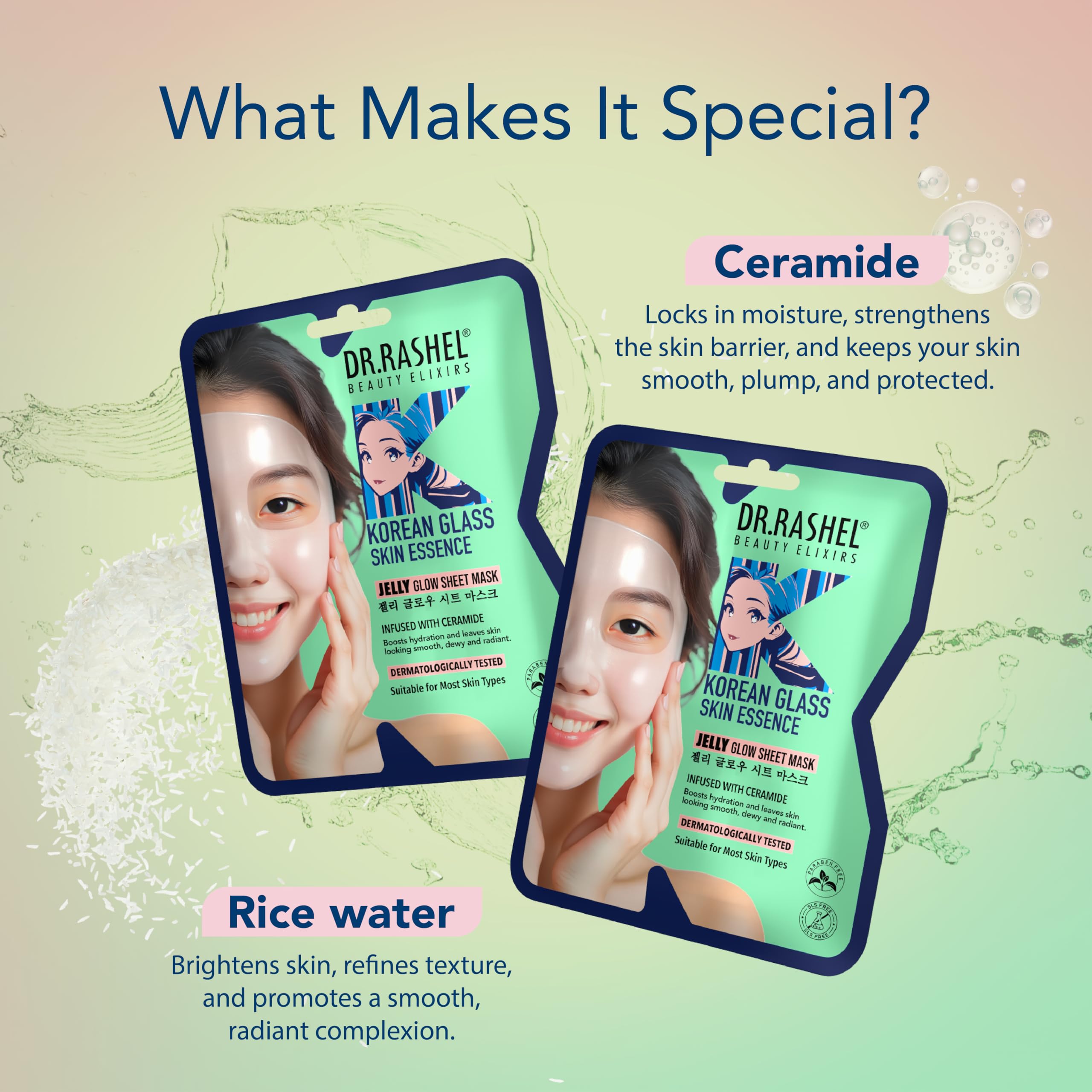 Buy Dr.Rashel Korean Glass Skin Essence Jelly Glow Sheet Mask