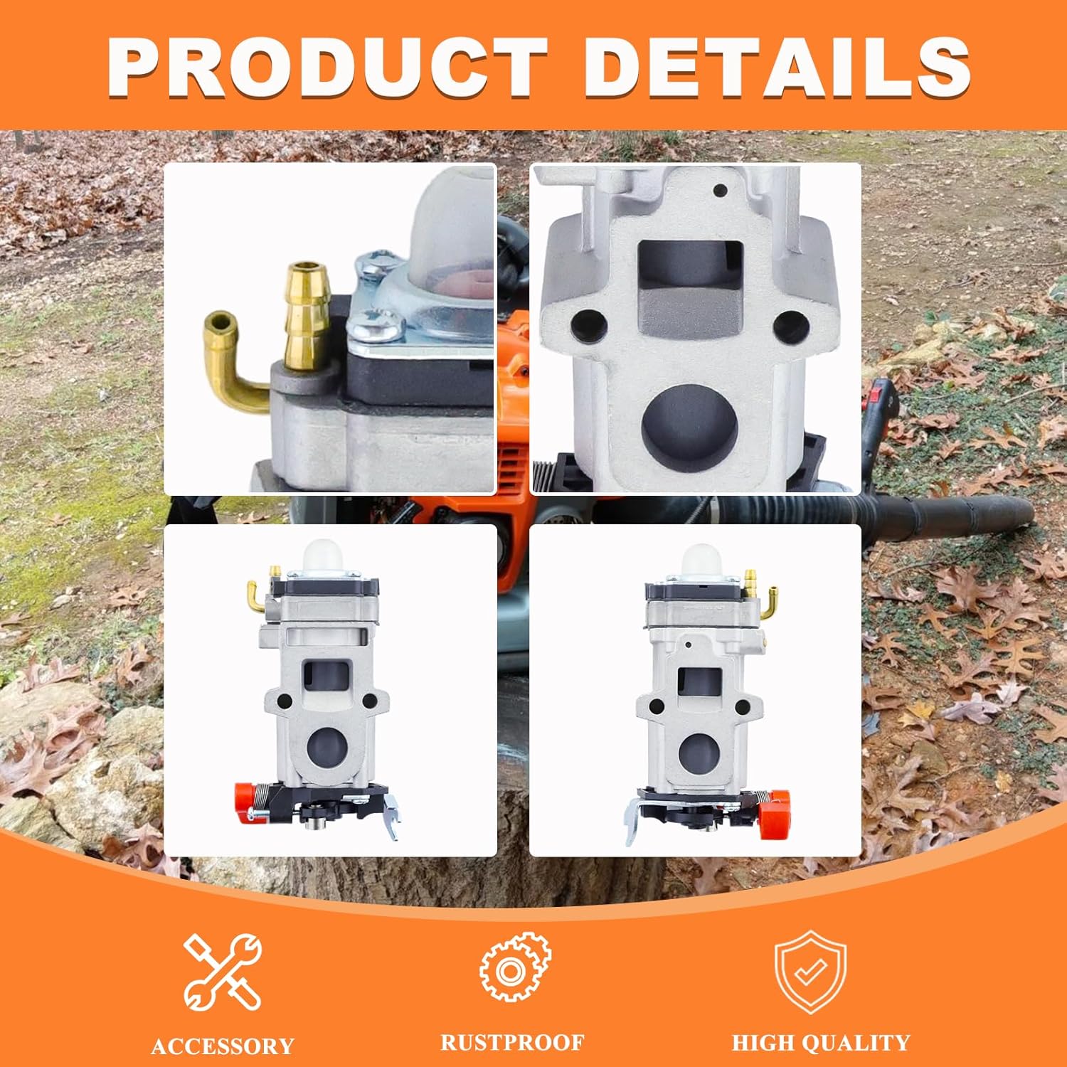 PB-9010 PB-8010 Blower Carburetor Kit for Echo PB-8010H PB-8010T PB-9010T PB-9010H Shindaiwa EB810 EB810RT EB910 EB910RT Backpack Leaf Blower Parts, A021004920 WYAB-1 Carburetor Air Filter Kit