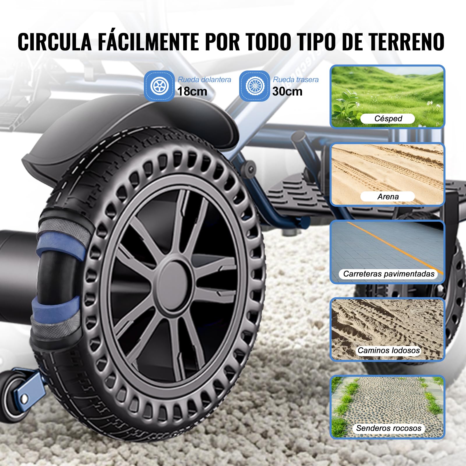 D14 Silla de ruedas eléctrica plegable ligera, autonomía 25km, motor 500W,estructura aleación aluminio, cumple con los estándares de transporte aéreo, carga 150kg-Azul