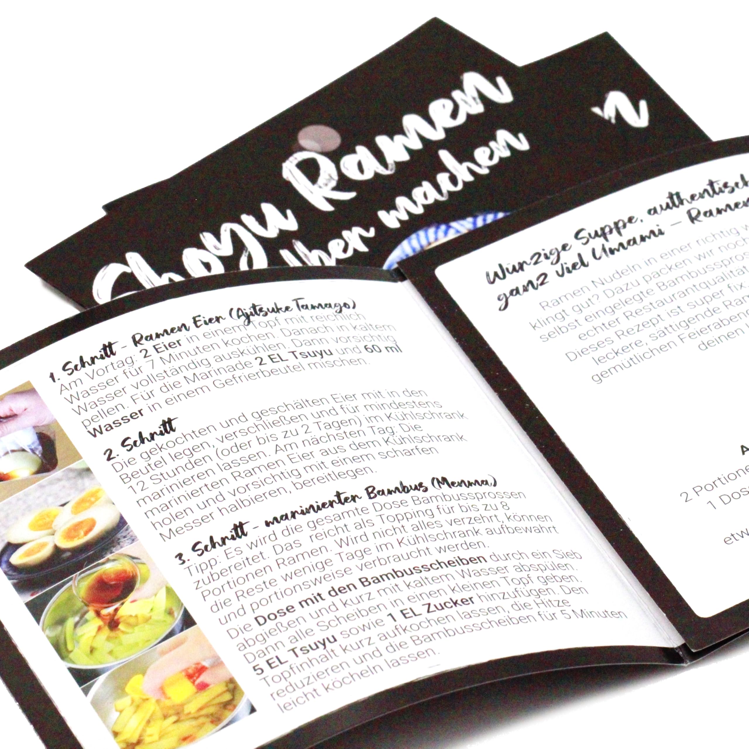 Ramen Kochset für japanische Nudelsuppe – für 8 Portionen, 6-teilige DIY Ramen Box, inkl. Anleitung für Shoyu Ramen, Geschenkidee, auch für Einsteiger