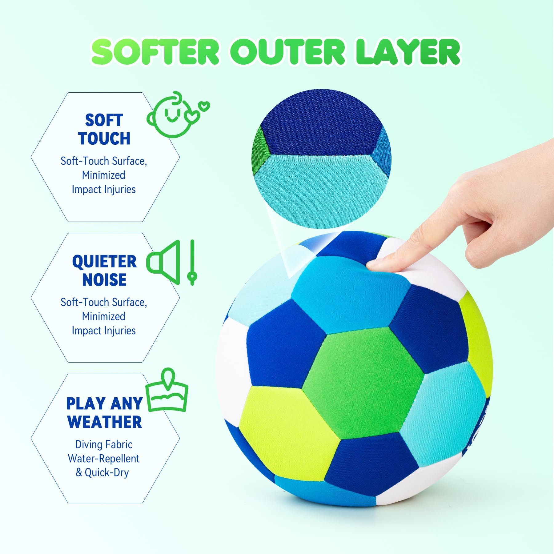 Balón de fútbol de casa, caja de zapatos de Navidad para niños, pelota de fútbol para interiores tamaño 4 con bomba desinflada, bola silenciosa para el interior de la casa para niños pequeños 3
