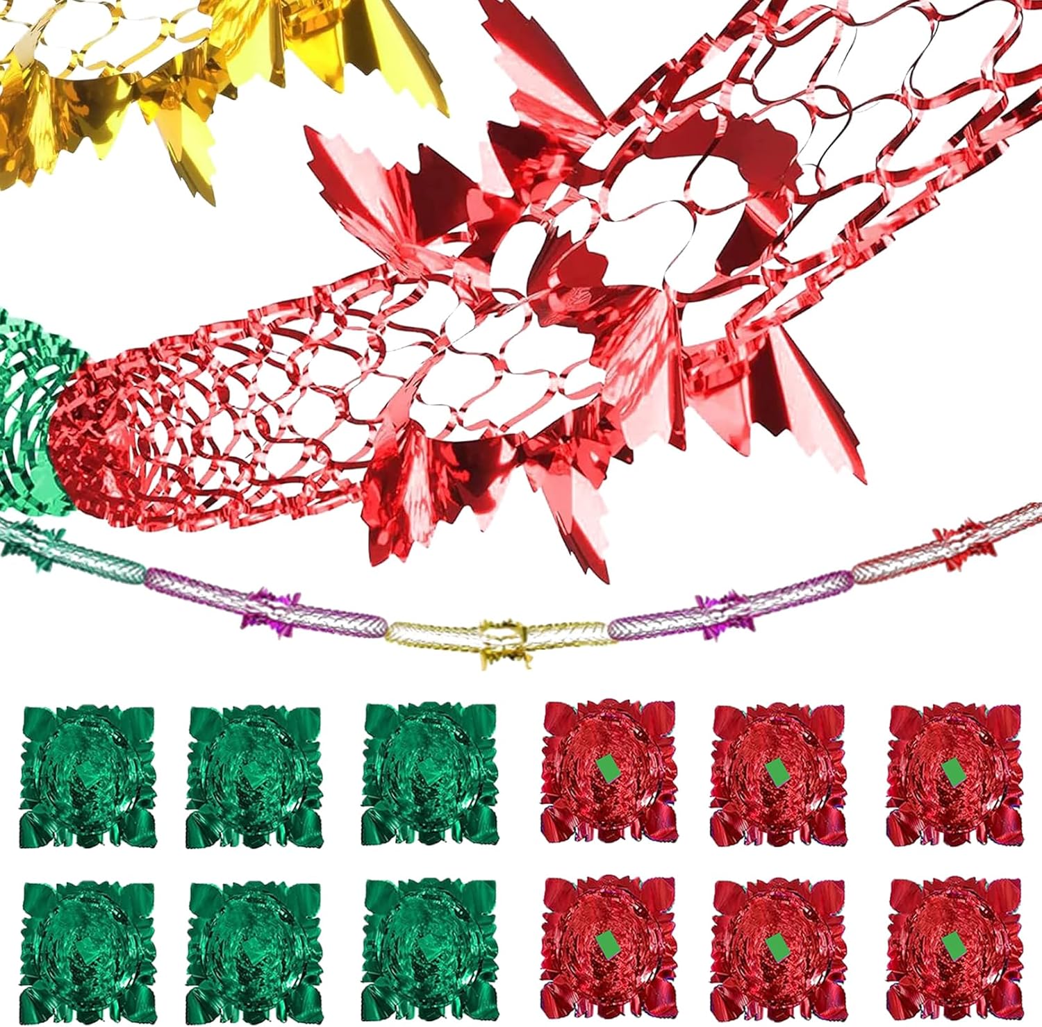 12 Pcs Christmas Ceiling Decorations,Christmas Ceiling Garlands