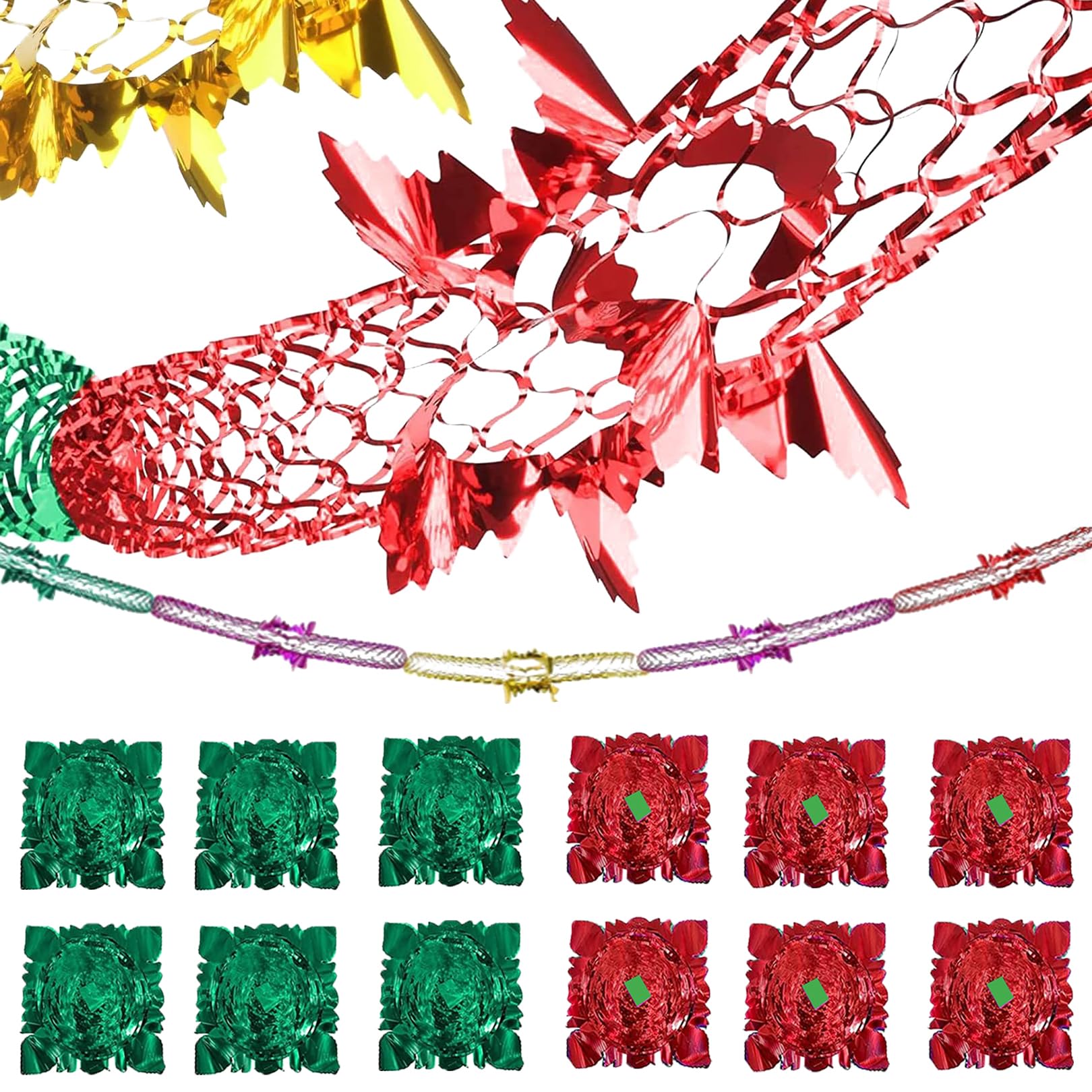 12 Pcs Christmas Ceiling Decorations,Christmas Ceiling Garlands ...