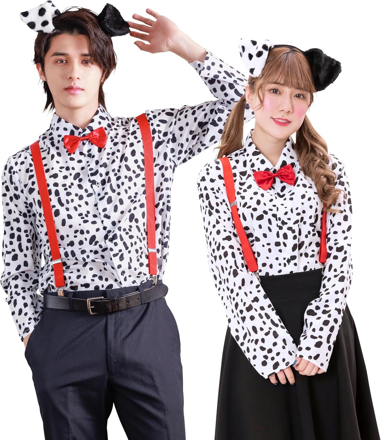 クリアストーン(Clearstone) アニマルシャツ コスプレ ハロウィン ダルメシアンシャツ ユニセックス ホワイト アニマル クリアストーン(Clearstone) アニマルシャツ コスプレ ハロウィン ダルメシアンシャツ ユニセ...