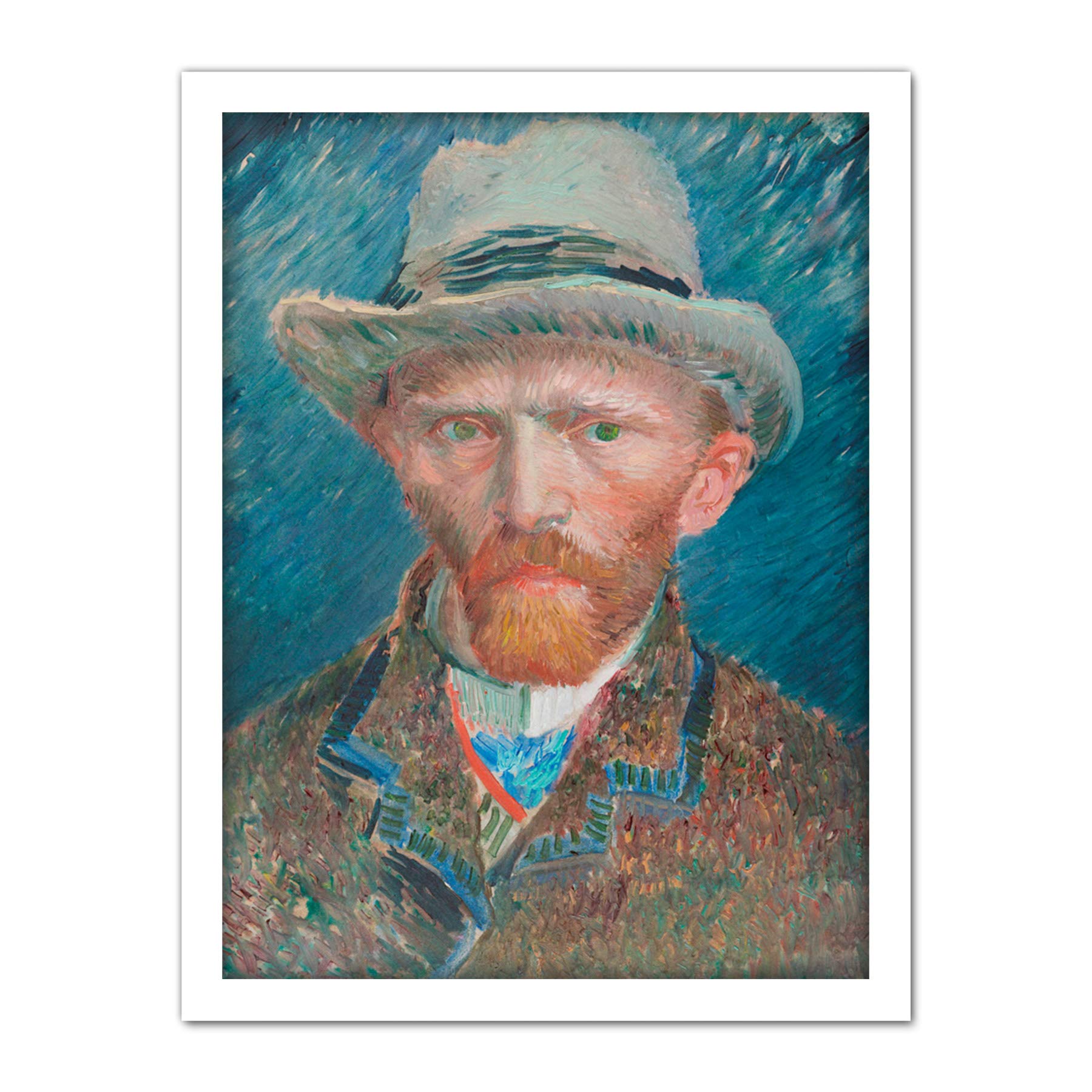 Vincent Van Gogh Self Portrait - Large Framed Wall Art Print - Artery8 - W18 x H24 inch