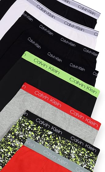 Calvin Klein Kids Boys' Modern Cotton Boxer Brief Underwear 8-Pack