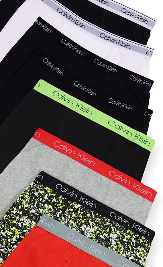 Calvin Klein Kids Boys' Modern Cotton Boxer Brief Underwear 8-Pack