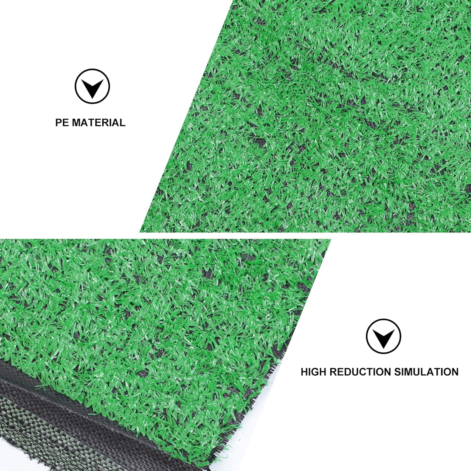 BESPORTBLE DIY Artificial Grass Carpet Green Outdoor Area Rug Fake Grass for Dogs