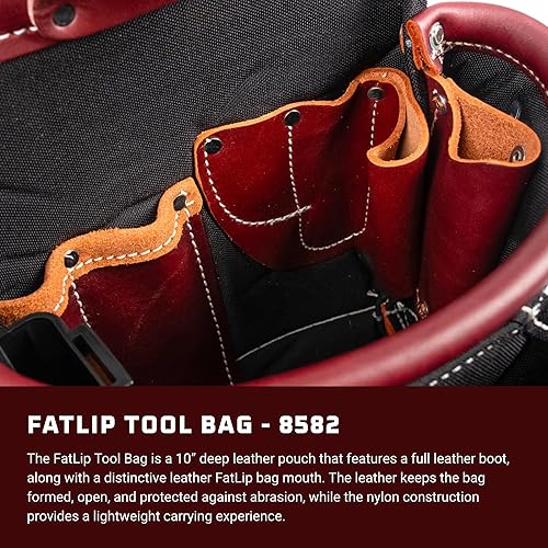 Miniatura 2 de Occidental Leather FatLip - Bolsa para herramientas, 13 bolsillos y portaherramientas, fabricada en Estados Unidos