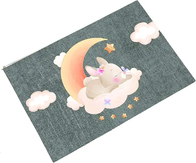 Zerbino Animale PARENCE - Tappeto Morbido con Motivo Coniglio 60x40cm per Bambini e Adulti