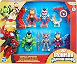 Marvel Iron Man et ses amis formidables Pack d'Avengers 3-Inch (7.6 CM) Figures d'action, jeux de jouets pour garçons & Filles, Âges 3+