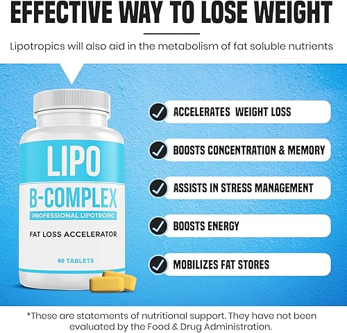 Miniatura 4 de Lipo B-Complex Lipo BC 60 tabletas Fabricado por Legere Pharmaceuticals para las marcas ES Globales Energía y bienestar limpios naturales Mobiliza