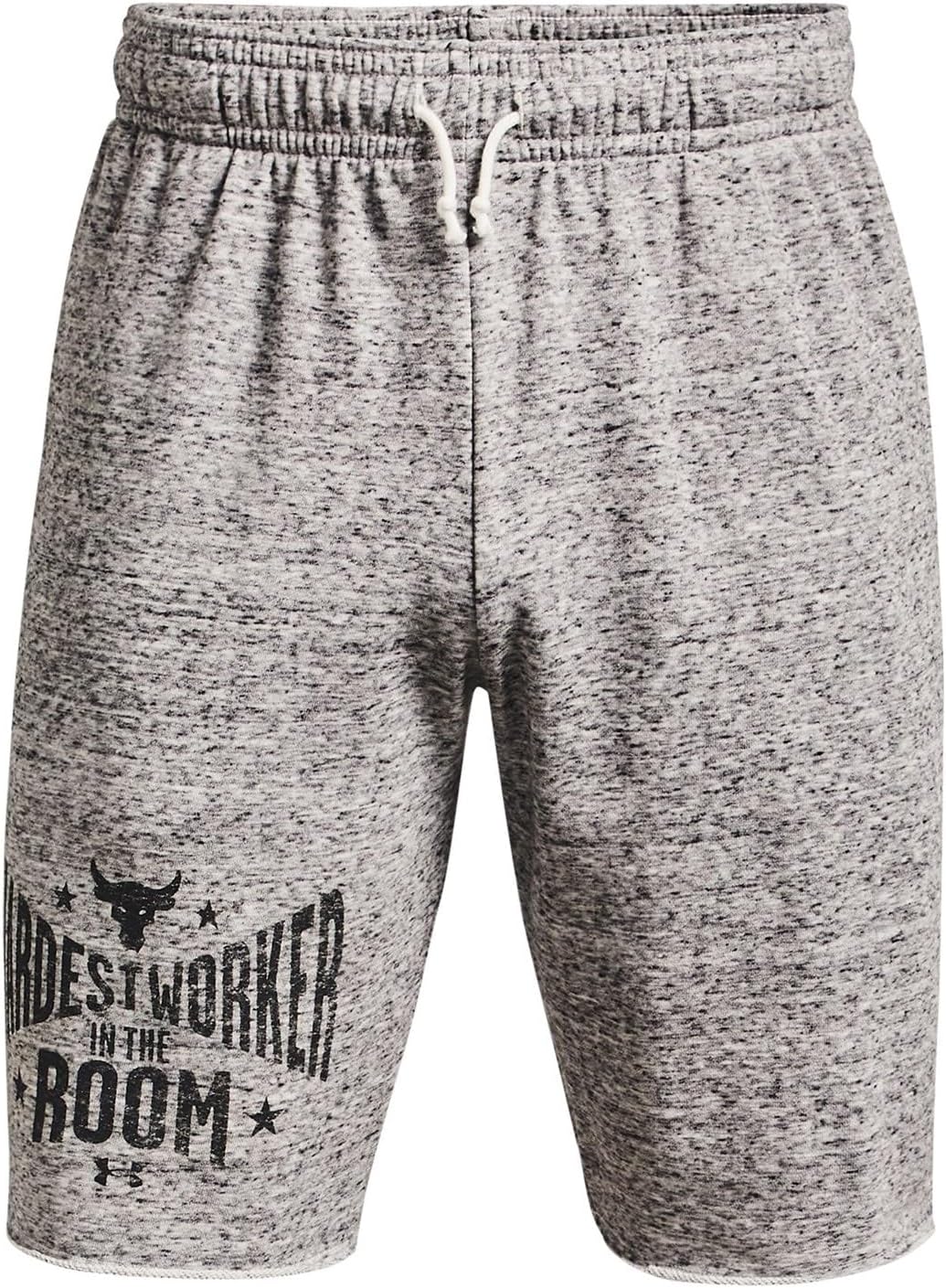 Under Armour Mens UA Pjt Rock Terry Fleece Shorts L Gray