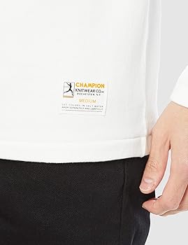 Amazon | [チャンピオン] ロングTシャツ 長袖 丸首 綿100% ロング