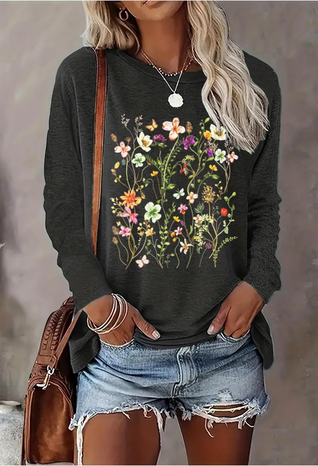 Country Concert Tops Outfit Long Sleeve Shirts for Women Nashville Outfits for Women Country Music Graphic Tees Shirts - Image 2