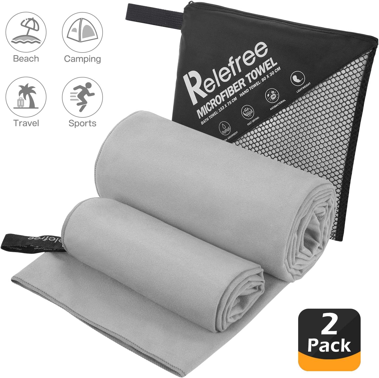 semplici asciugamani in microfibra