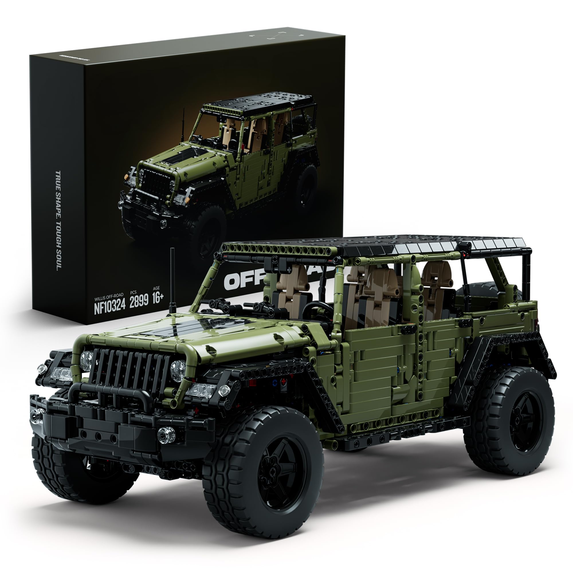 Amazon.co.jp: Nifeliz Willys オフロードカーブロック 大人向け車