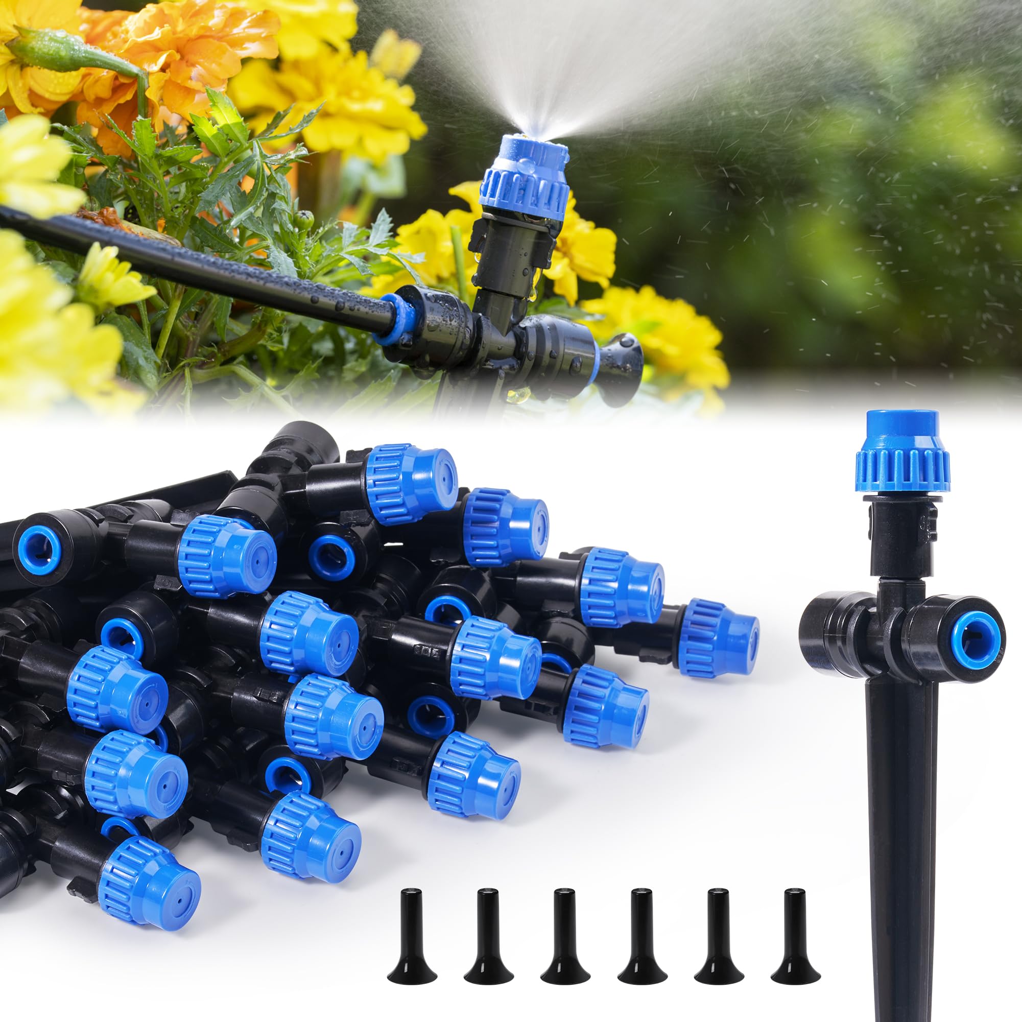 Buy HIRALIY15PCS QuickConnect Drip Irrigation Emitters for 1/4 inch