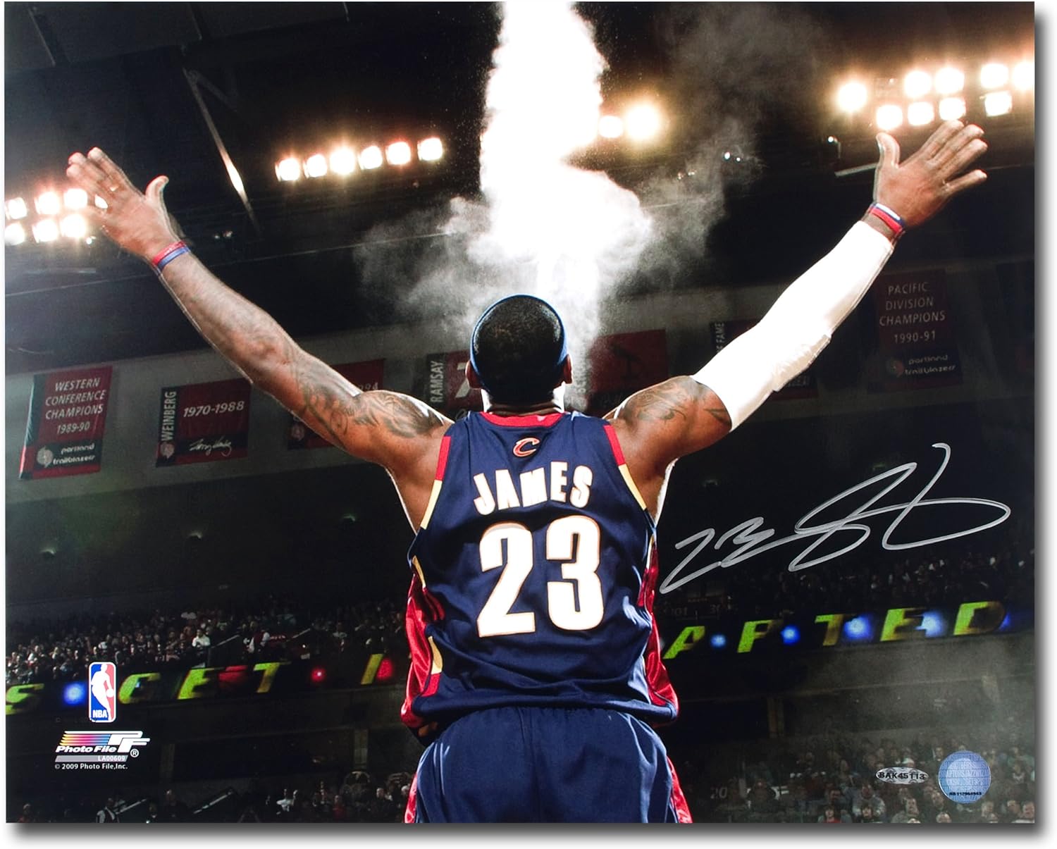 autographed lebron