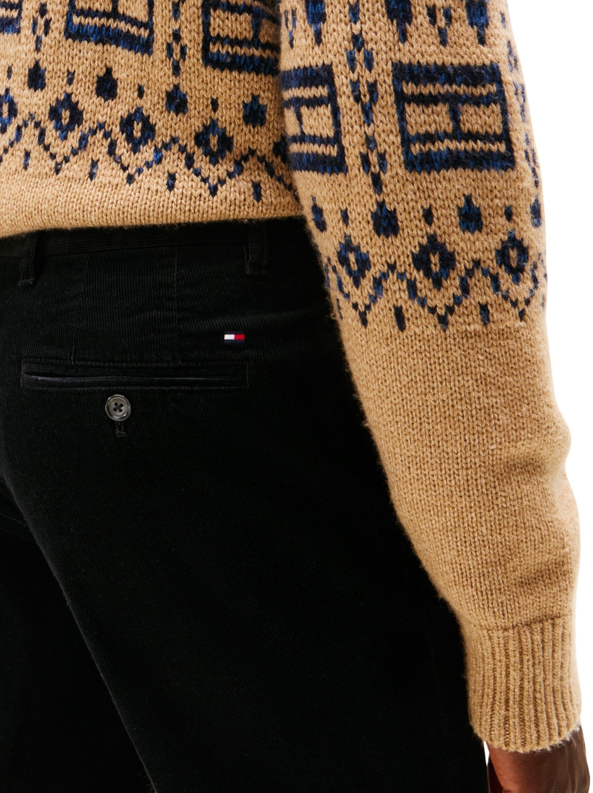 Tommy Hilfiger Uomo Pantaloni Chino Denton Corduroy Straight Fit