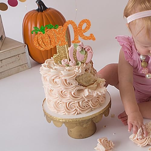 Miniatura 73 de Gyufise 24 piezas de calabaza Oh Baby Cupcake Toppers Glitter Baby Shower Calabaza Cupcake Picks Baby Feet Decoraciones para pasteles temáticos de A