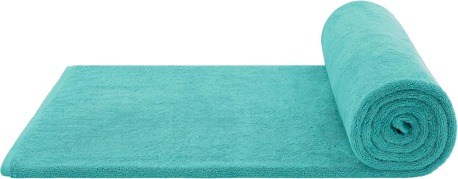 Cotton Paradise 100% Cotton 40x80 Oversized Bath Sheet, Extra Large Turkish Bath Towels for Bathroom, Turquoise Bathsheet - Image 6
