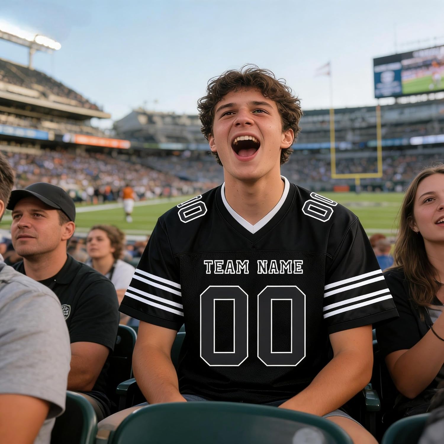 Custom Football Jersey, Personalized Practice Football Jersey with Name Number Logo, Sports Uniform for Men Women Youth Kid - Image 6