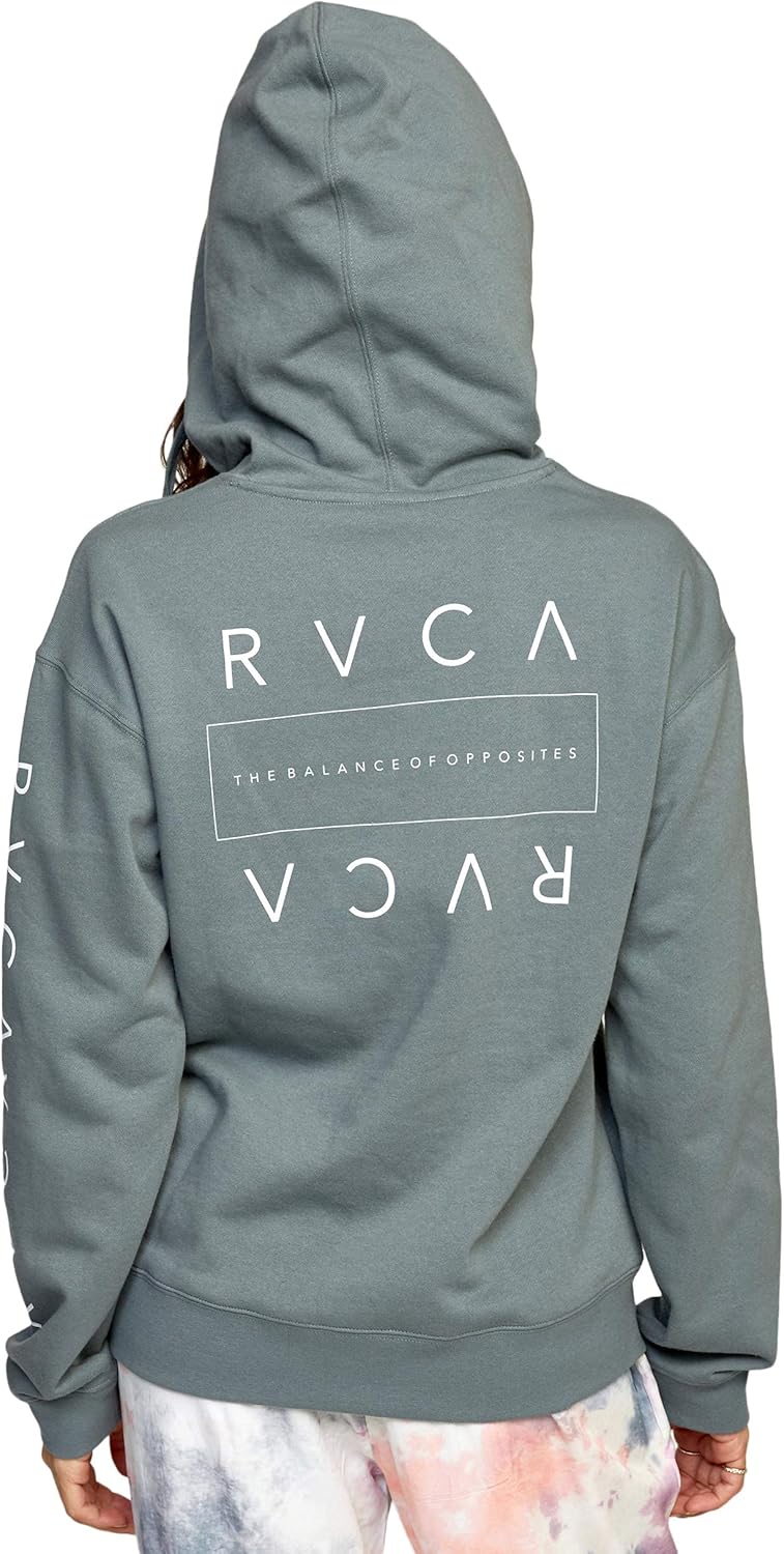 RVCA womens Graphic Fleece Pullover Hooded Sweatshirt - Image 4