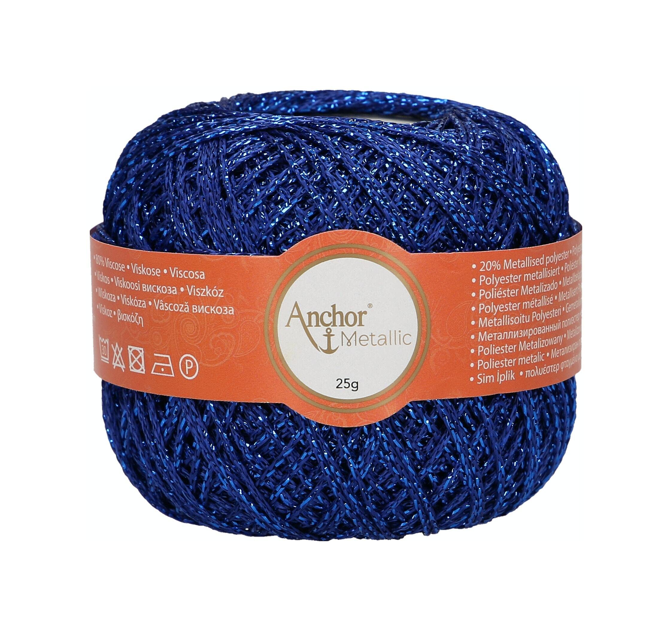 Anchor Artiste Metallic 4716400-00320 Blue Effect Yarn