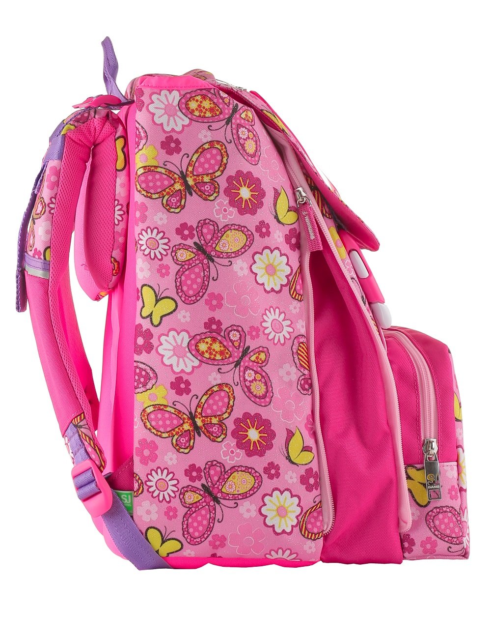 Seven S.P.A. Zaino Scuola sdoppiabile SJ Gang - High Tech - Rosa - Innovativo Sistema Regolazione Schienale - 28 LT elementari e Medie 3