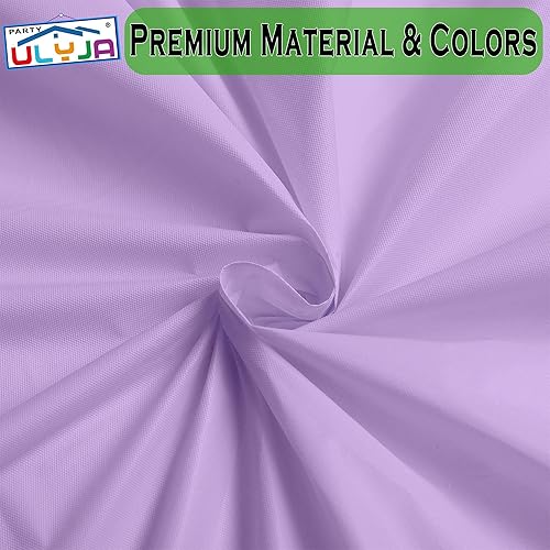 Vista 10 de PARTY ULYJA Paquete de 2 manteles de plástico redondos de 84 pulgadas, desechables, color rosa neón, resistentes para comedor, cumpleaños, boda, E01